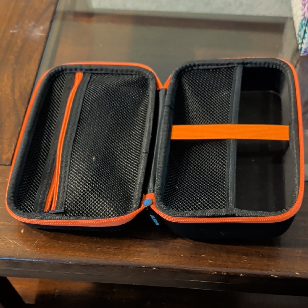 Black and Orange Travel Organizer Case